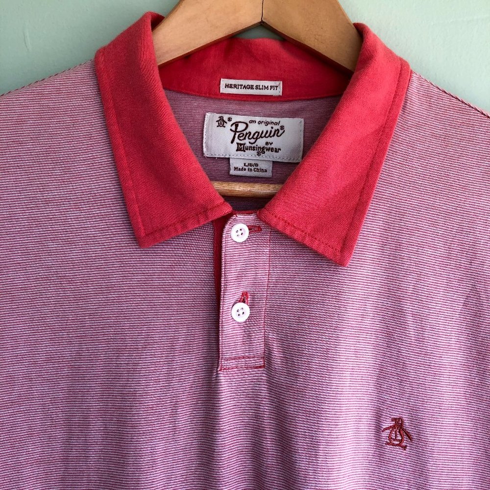 Penguin Short Sleeve Shirt Slim Fit Large